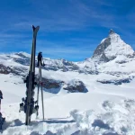 Skier und das Matterhorn