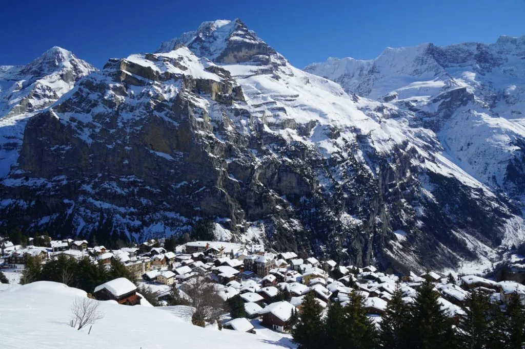 Jungfrau 4.158 m und Mürren Schweizer Alpen