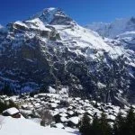 Jungfrau 4.158 m und Mürren Schweizer Alpen