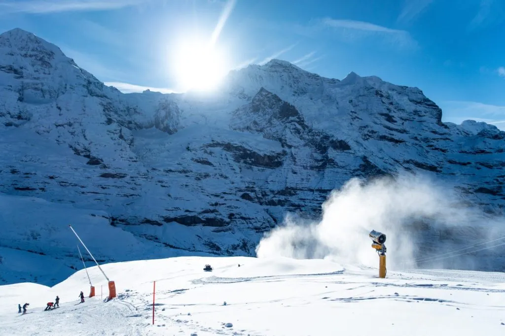 Schneekanone Jungfrau, Lauberhorn