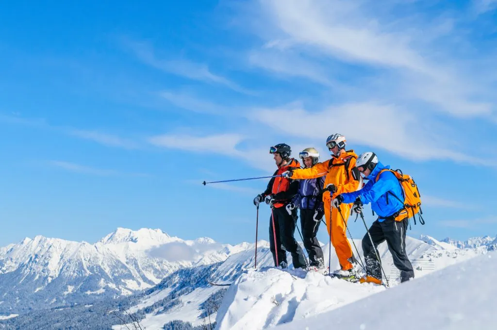 Freerider am Gipfel